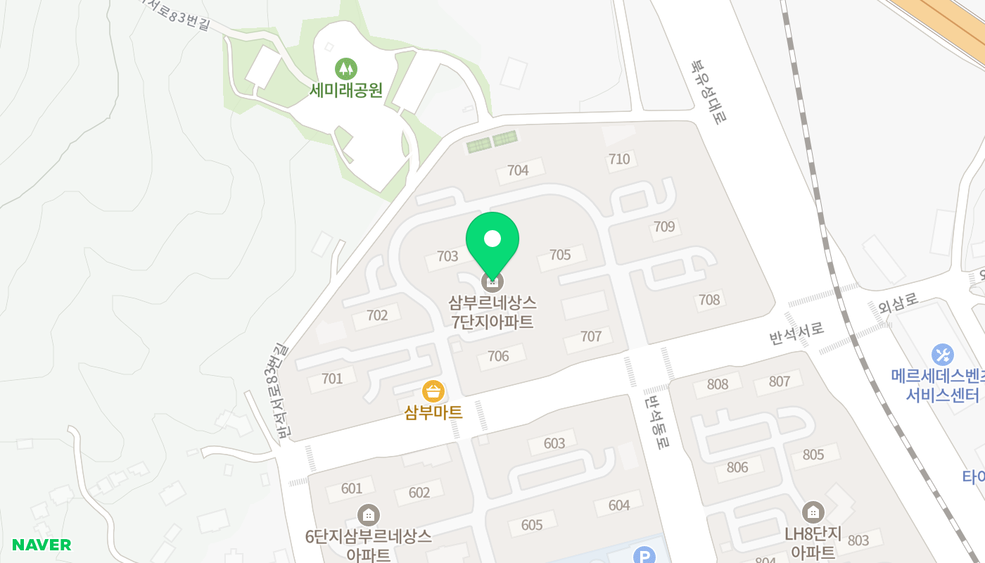 유성구 아파트 경매 위치 지도