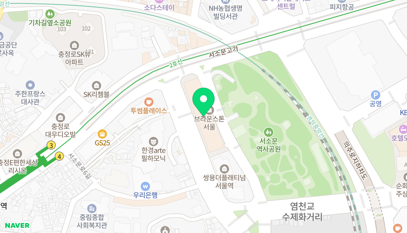 중구 아파트 경매 위치 지도