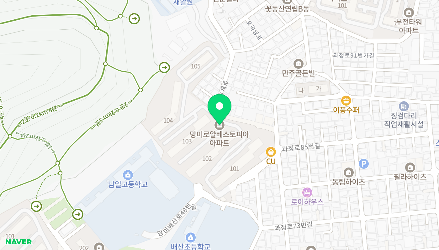 수영구 아파트 경매 위치 지도