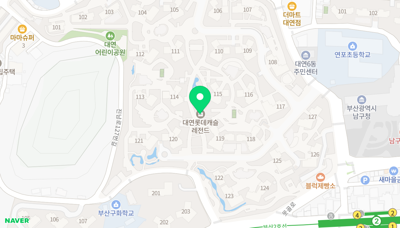 남구 아파트 경매 위치 지도
