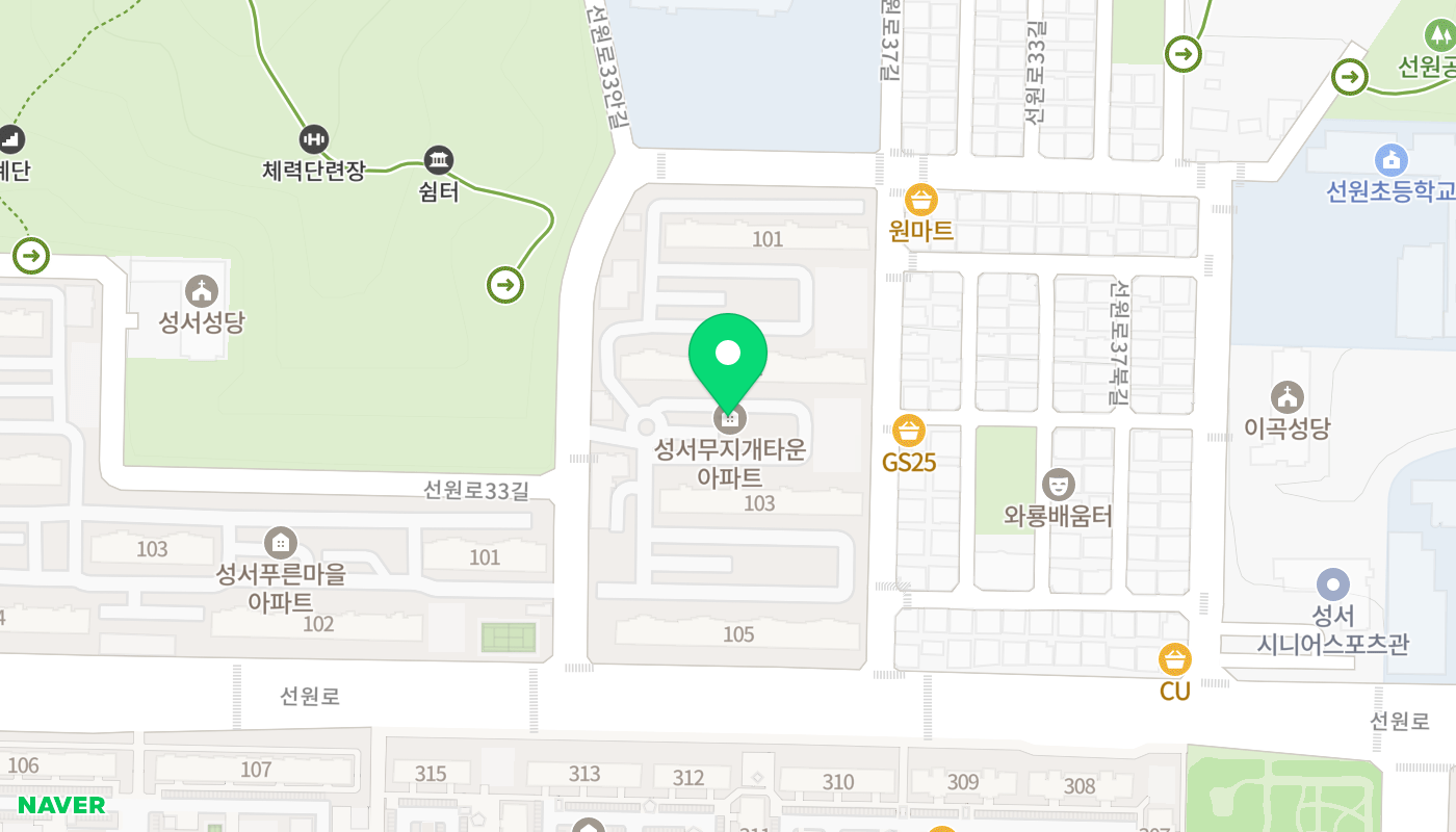 달서구 아파트 경매 위치 지도