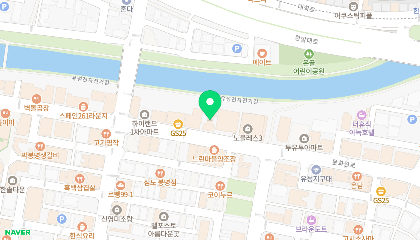 유성구 아파트 경매 위치 지도