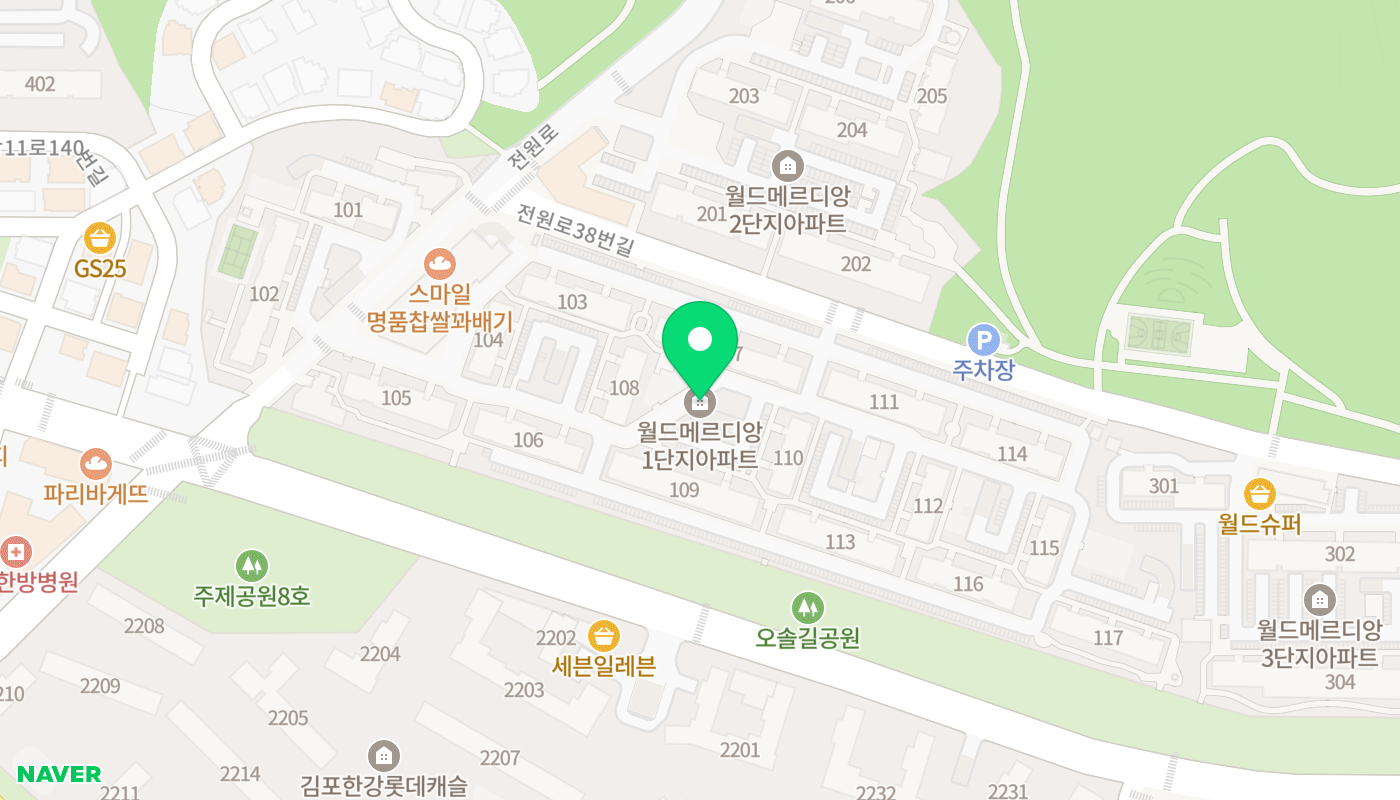 김포시 아파트 경매 위치 지도