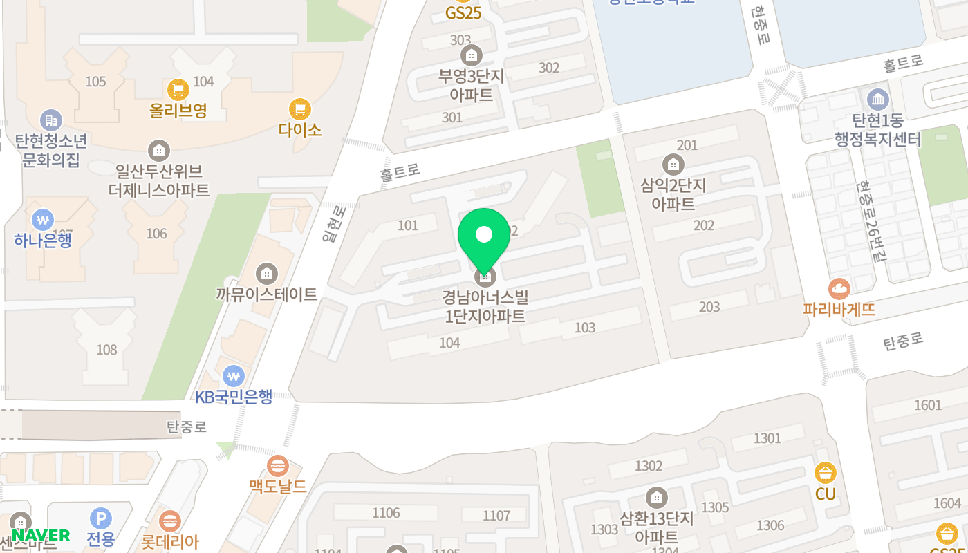 고양시 일산서구 아파트 경매 위치 지도