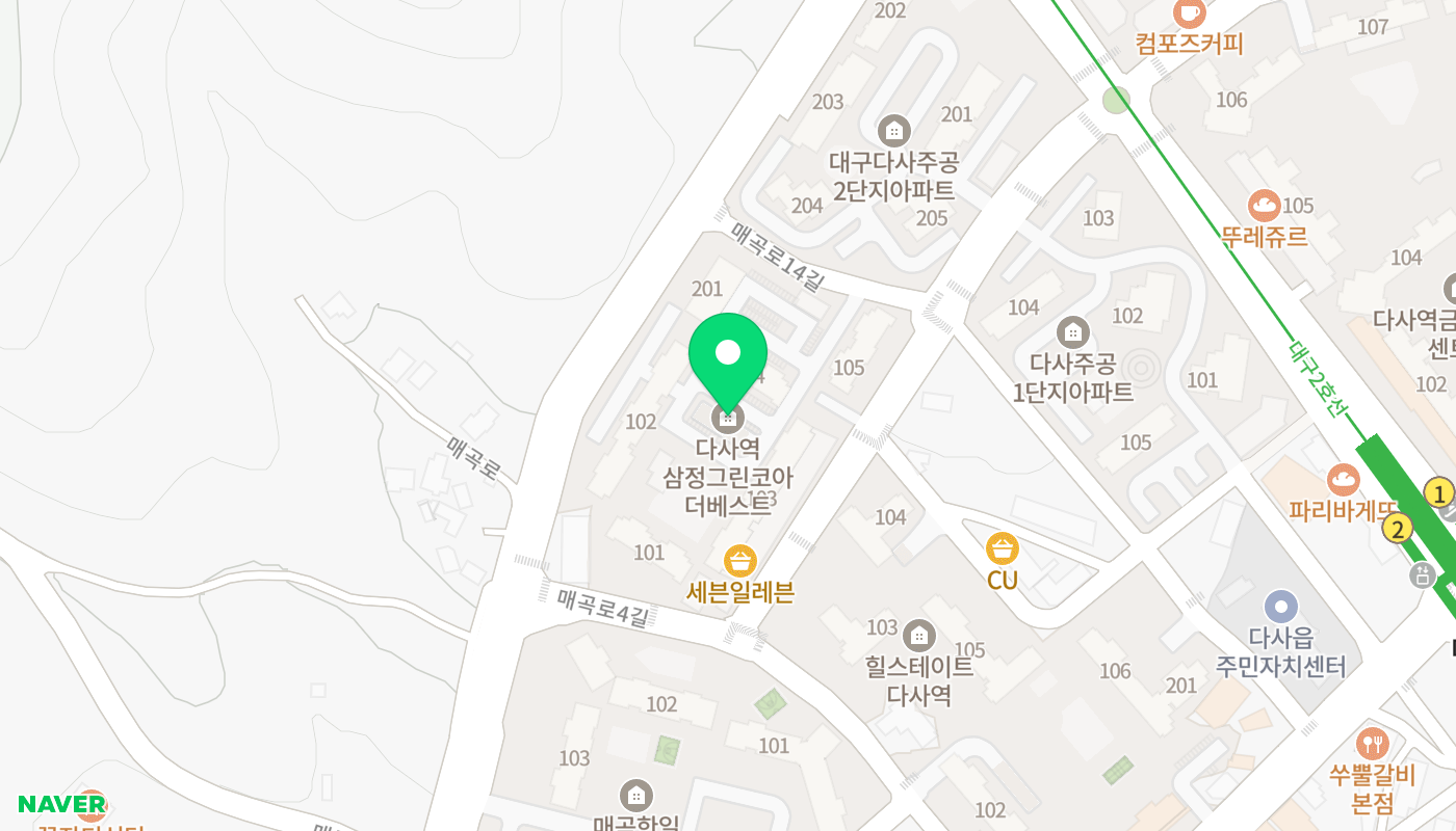 달성군 아파트 경매 위치 지도