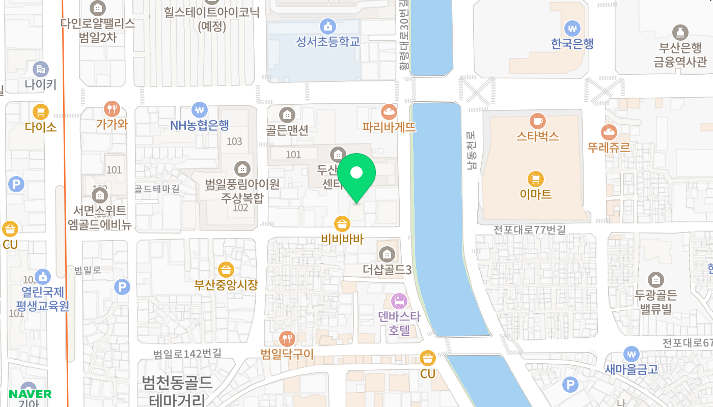 부산진구 아파트 경매 위치 지도