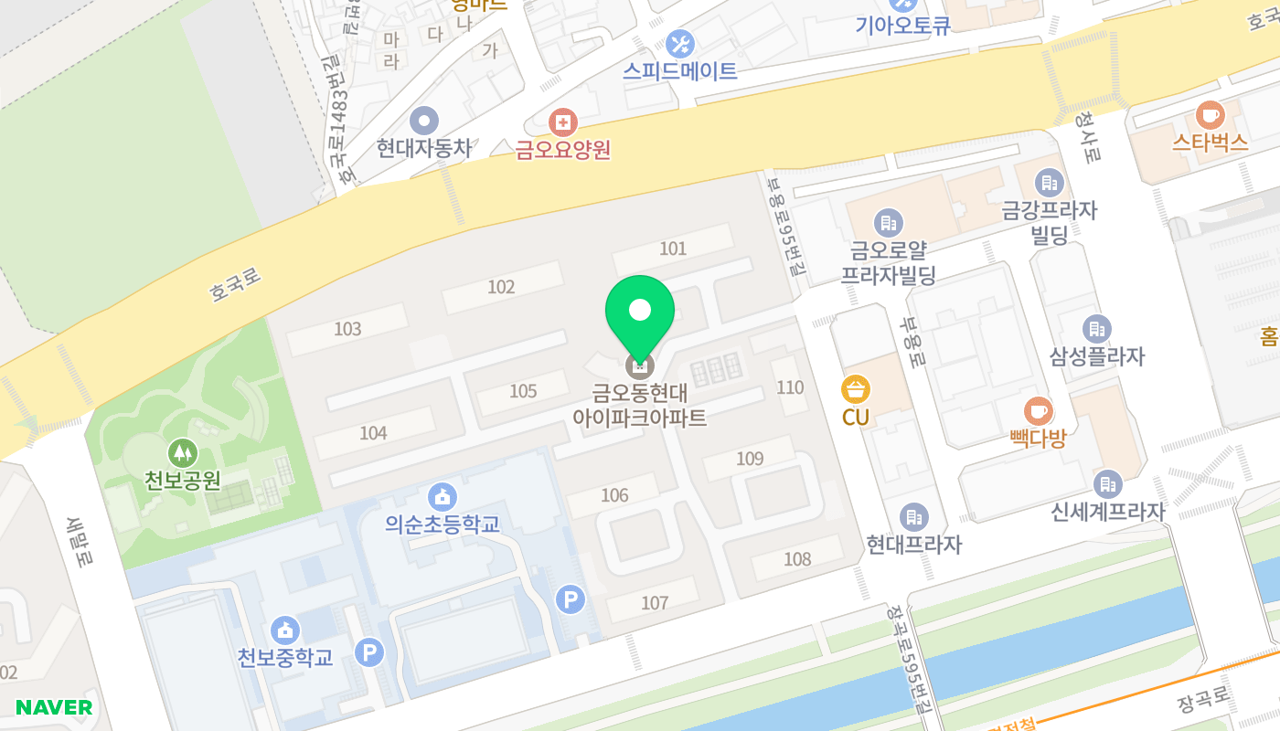 의정부시 아파트 경매 위치 지도