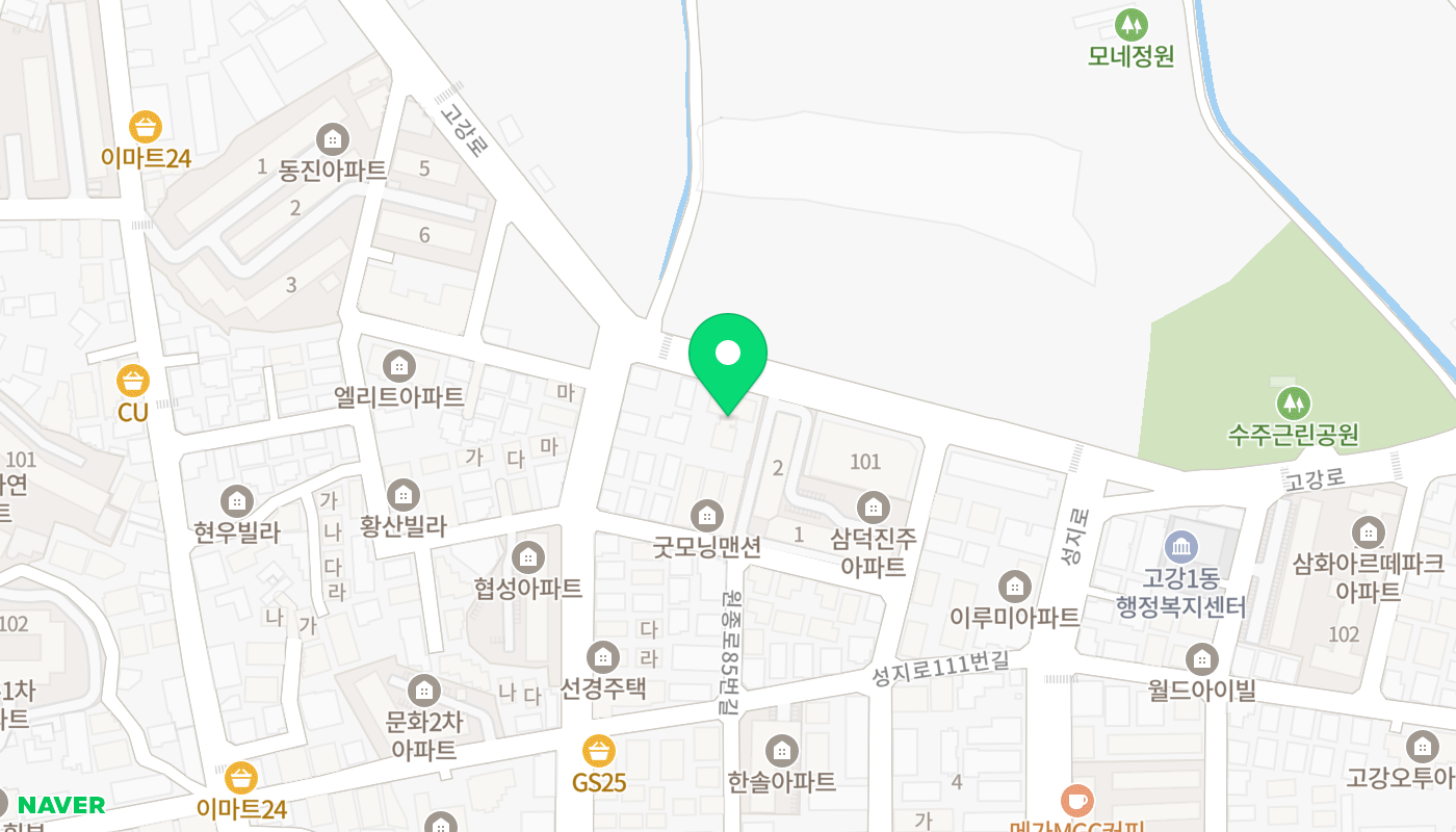 부천시 오정구 아파트 경매 위치 지도