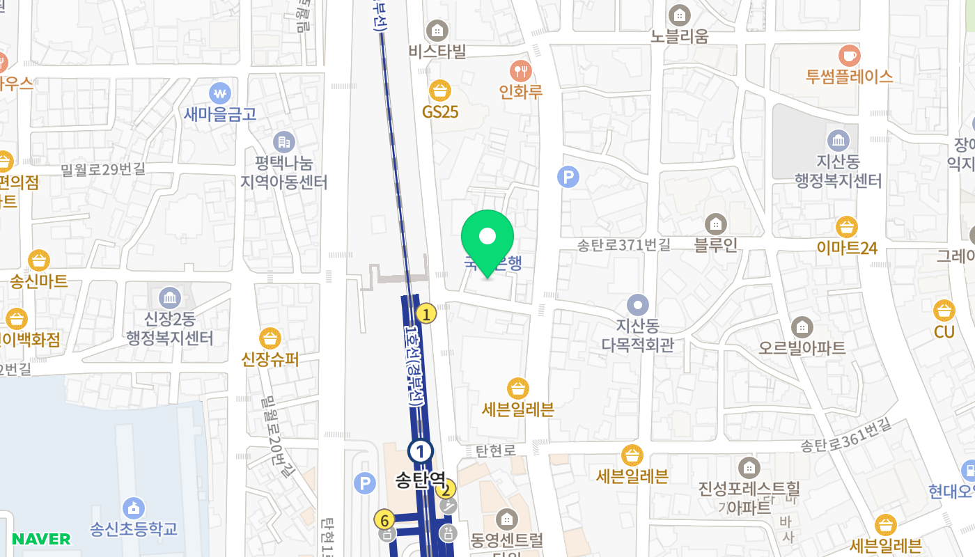 평택시 아파트 경매 위치 지도