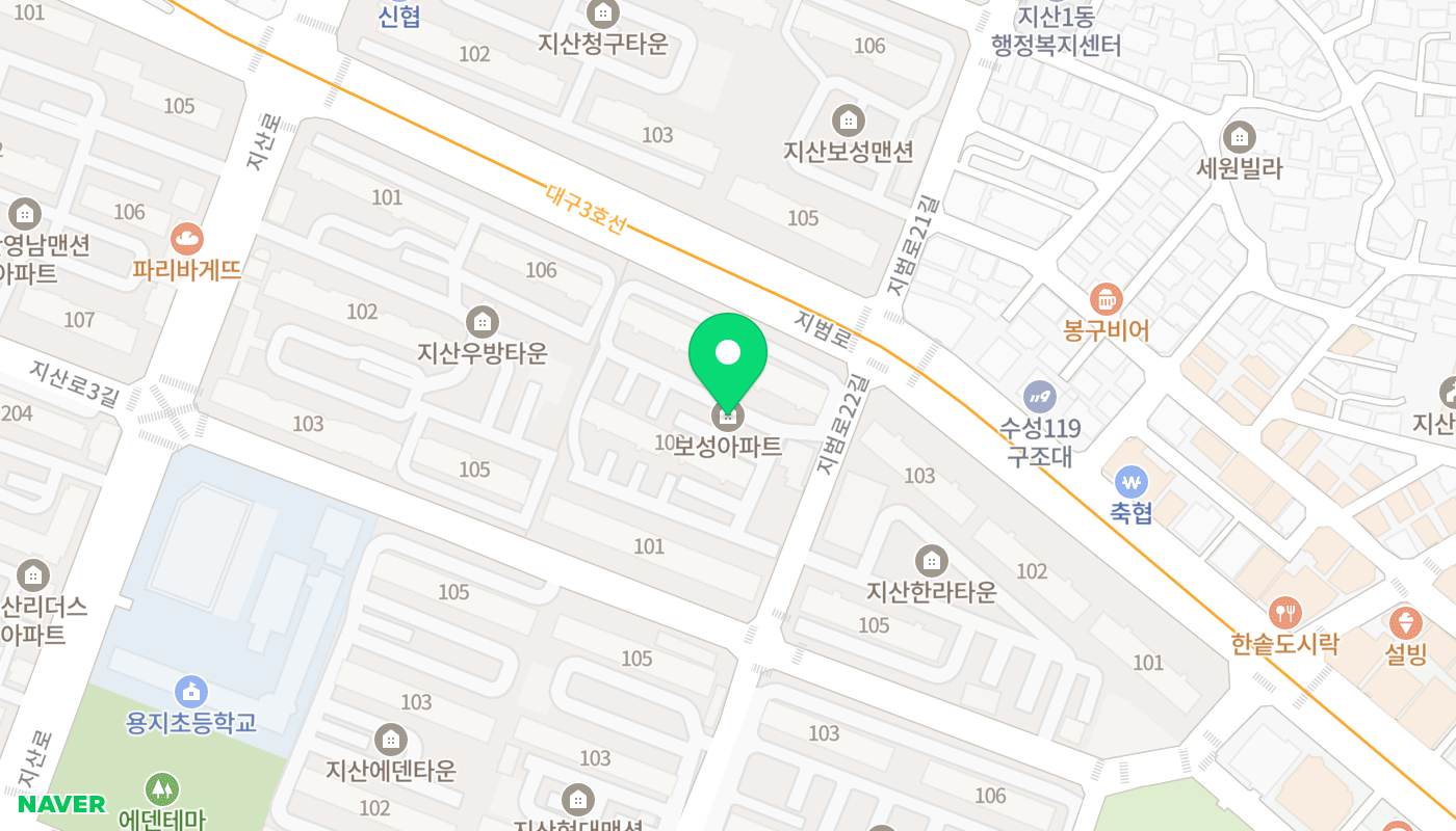 수성구 아파트 경매 위치 지도